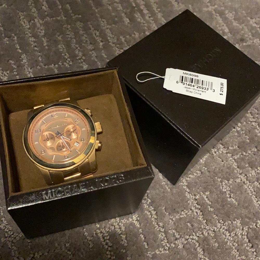Rose gold Michael Kors watch